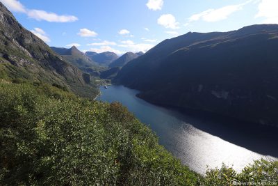 View of the Geirangerfjord