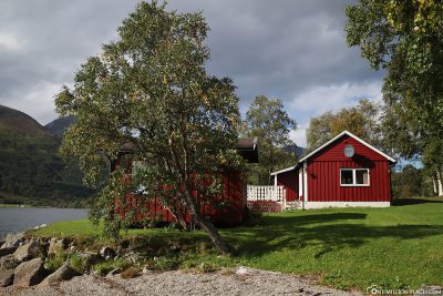 Typisch norwegische Häuschen