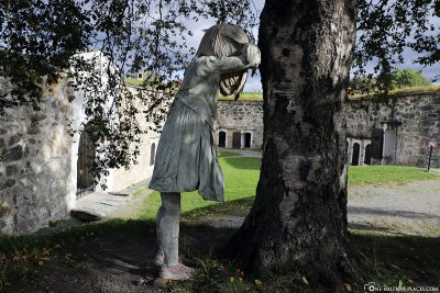 Sculptures in the fortress Kristiansten