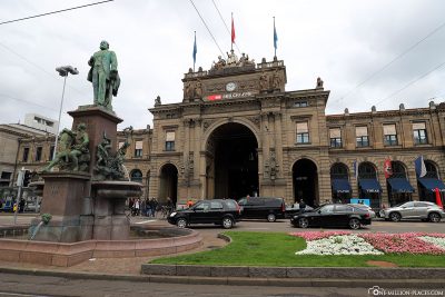 The main railway station in Zurich