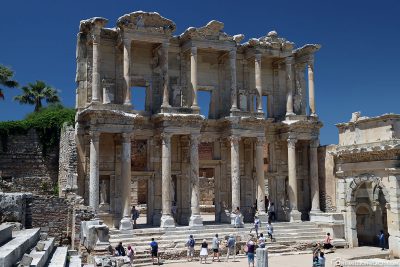 The facade of the Celsus Library