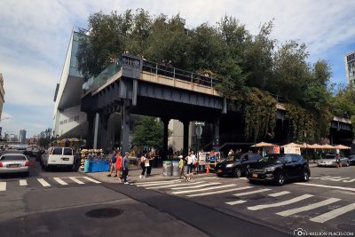 The beginning of the High Line