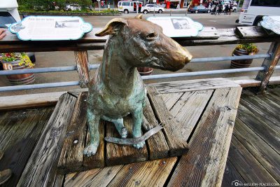 Statue vom Hund Patsy Ann