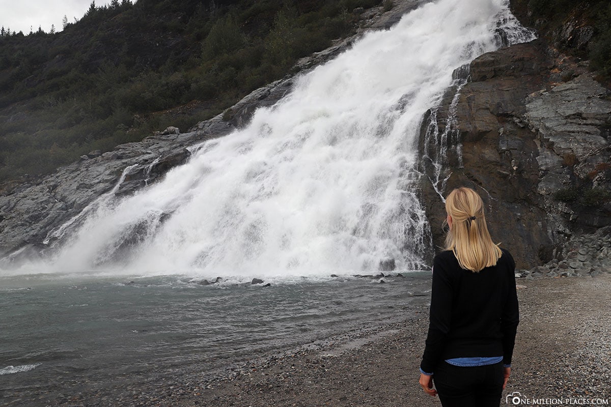 Nugget Waterfall, Mendenhall Glacier, Alaska, Juneau, USA, Travel Report, Cruise