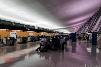 Das Terminal am Flughafen Washington Dulles