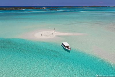 Drone footage from the sandbank