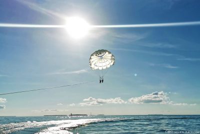 Parasailing in the evenings