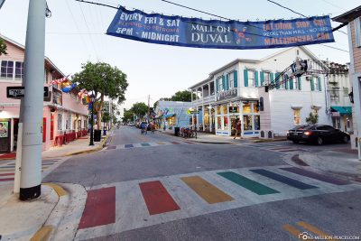 The colorful streets of Key West