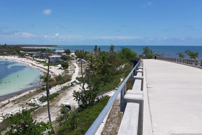 View from the bridge to Calusa Beach