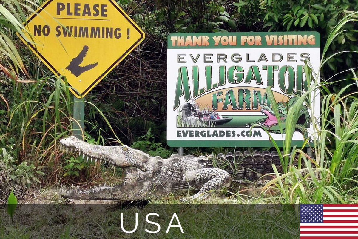 Titelbild, Everglades Alligator Farm, Florida, USA
