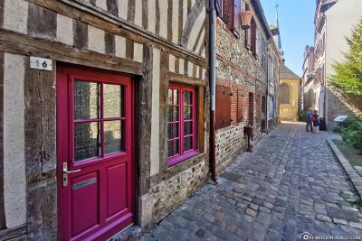 Half-timbered houses in Honfleur