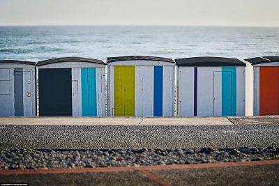 The colourful beach huts