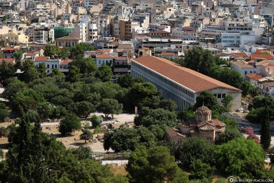 Blick auf die Athener Agora