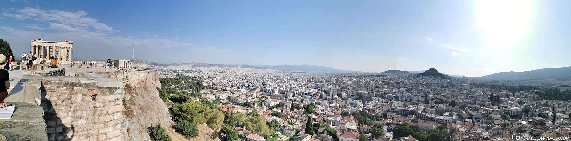 Akropolis, Athen, Panoramabild