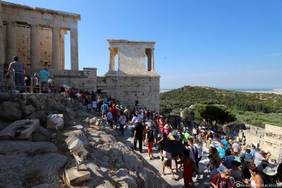 Touristenmassen an der Akropolis