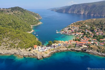 The beautiful town of Assos on Kefalonia