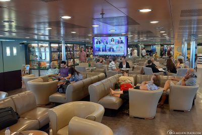 The common room on the ferry