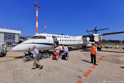 Our flight from Athens to Kefalonia