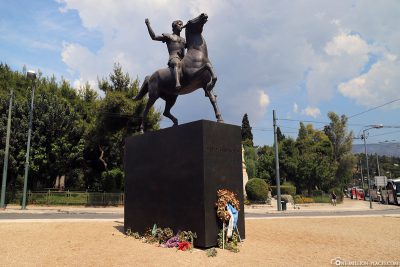 Alexander der Große Statue in Athen