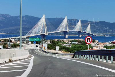 Die Rio-Andirrio-Brücke in Patras
