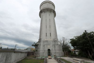 The 38-metre-high water tower