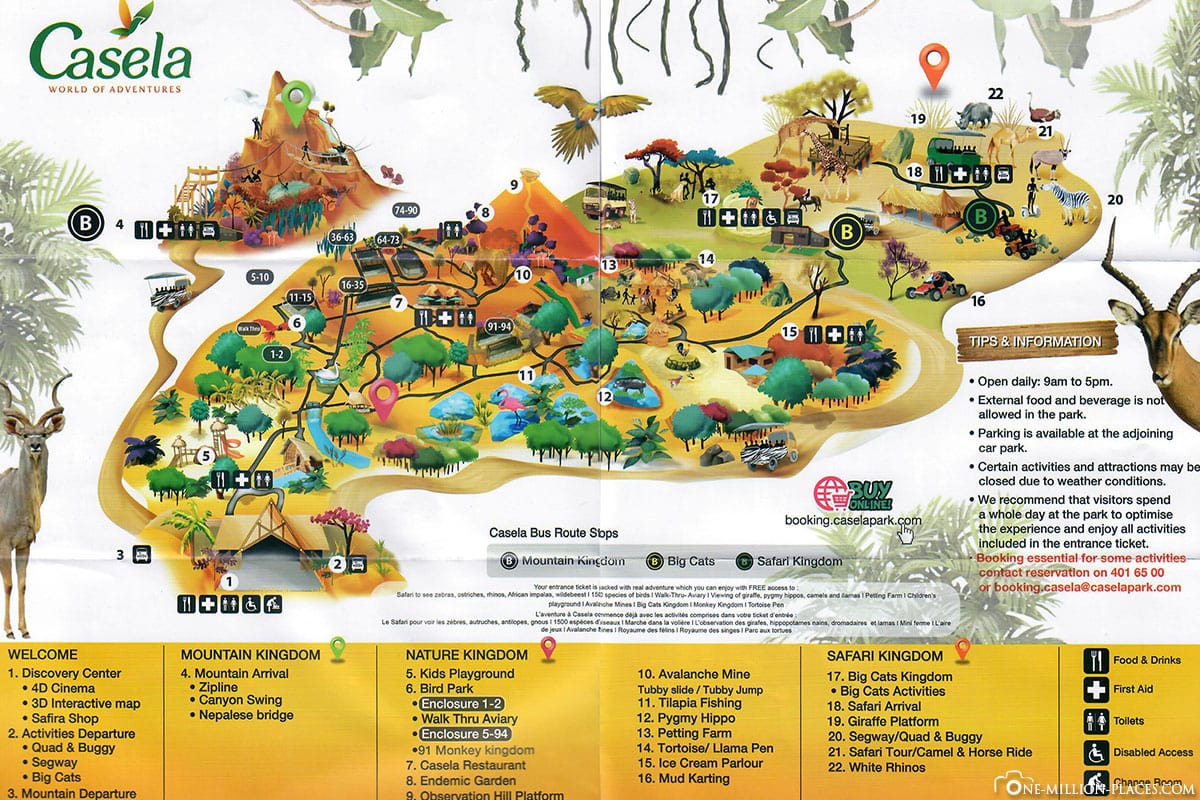 Karte, Map, Übersichtskarte, Tiere, Casela Park, Tierpark, Zoo, Mauritius, Erfahrungen, Reisebericht