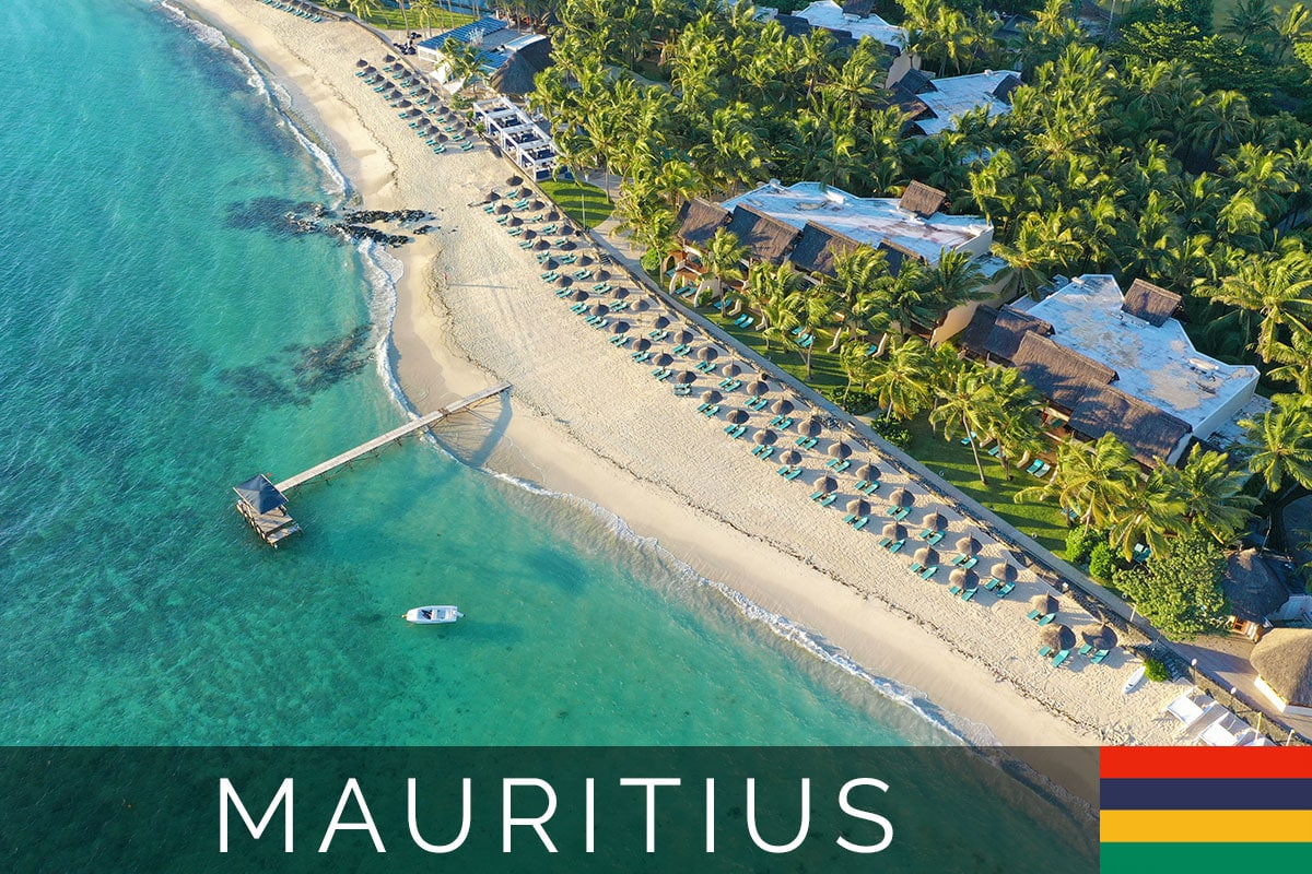 cover image, aerial view, drone image, Constance Belle Mare Plage, Mauritius, hotel, resort, experiences, travelogue