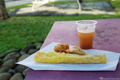 Tamarind Juice, Dholl Puri & Gateau Frites