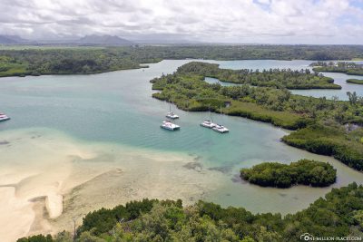 Die Insel Ile aux Cerfs auf Mauritius