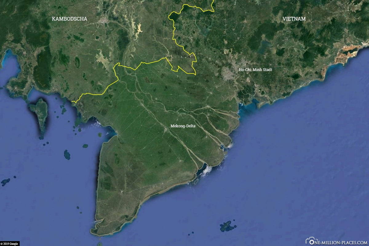 Mekong Delta, Karte, Vietnam, Reisebericht, Tour