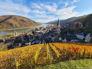 View of Bacharach and the Rhine