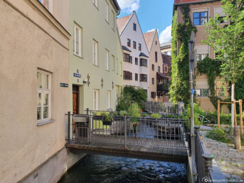 Ein Lech-Kanal in der Altstadt