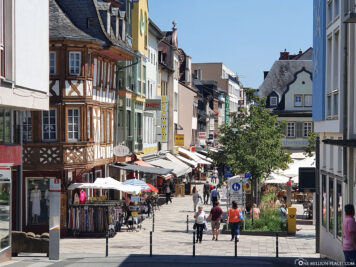 Die Einkaufsstrasse in Bad Kreuznach
