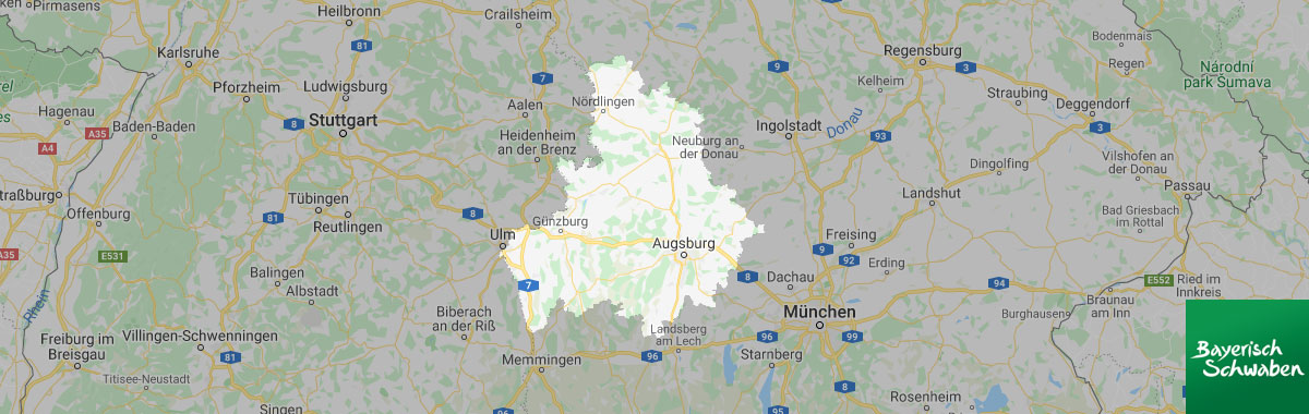 Bavarian-Swabia, Map, Region, Germany, Travelreport