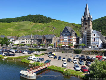 The banks of the Moselle in Bernkastel-Kues