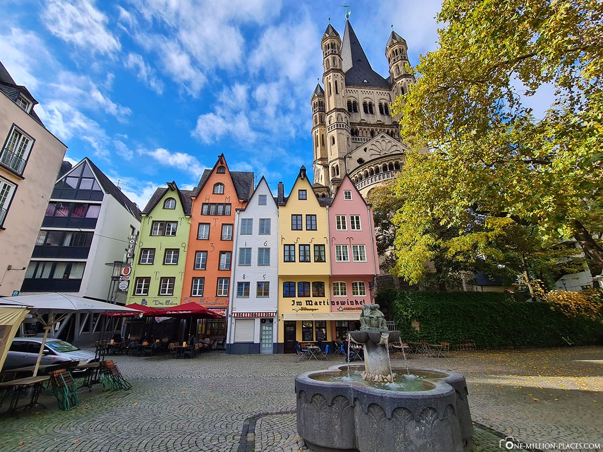 Fish Market, Cologne, Colorful Houses, Kath. Church Gross St. Martin, Sights, Photo spot, Travelreport