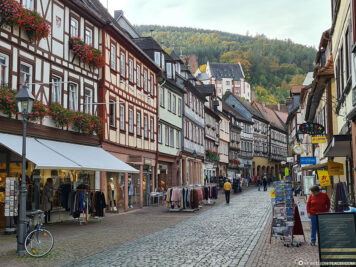The main road in Miltenberg