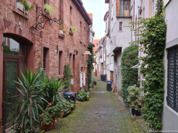The alleys in the old town