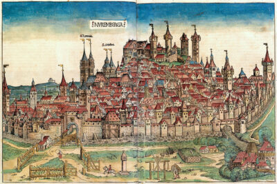 Historische Zeichnung von Nürnberg