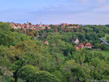 View from the castle garden to Rothenburg