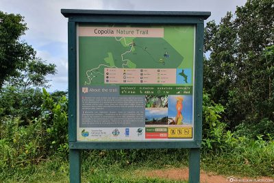 Info sign on the Copolia Trail
