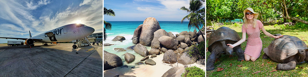 Seychellen Reiseplanung Flug Mietwagen Mahe Praslin La Digue