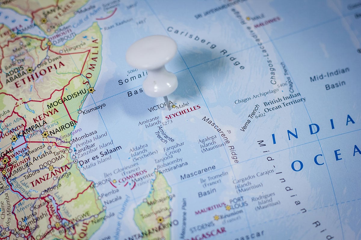 Seychellen, Karte, Map, On the Globe, Lage, Reisebericht