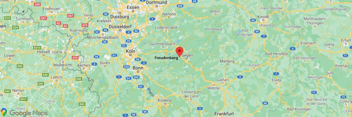 Freudenberg, half-timbered houses, location, Google