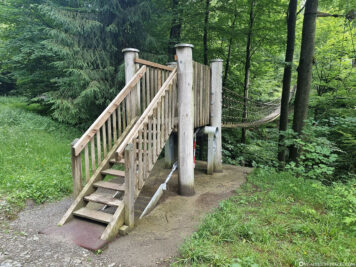 The Kühhude Suspension Bridge