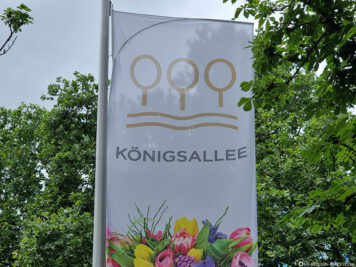 Die Königsallee in Düsseldorf