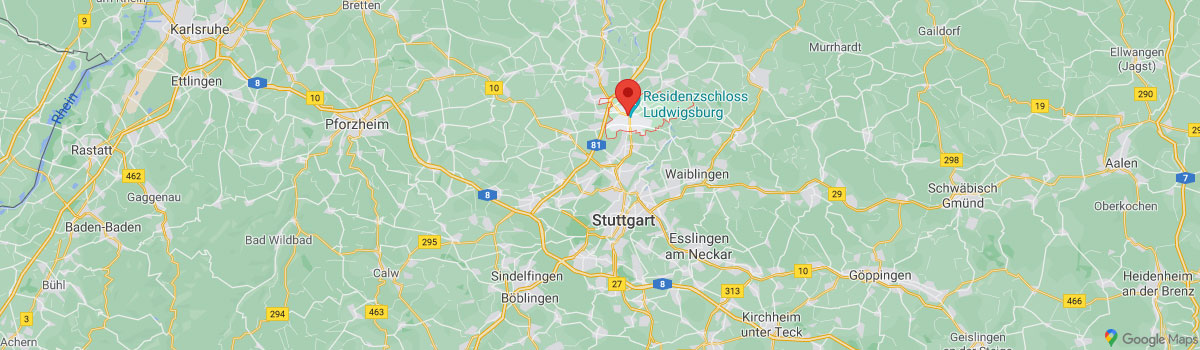 Ludwigsburg, Map, Baden-Württemberg