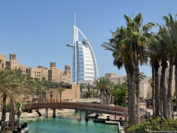 The view from the Souk Madinat