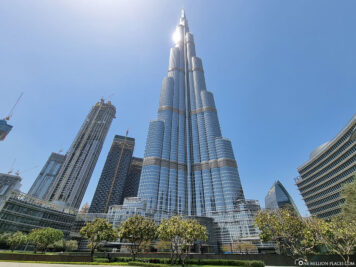 View from Broadwalk at Burj Khalifa Lake