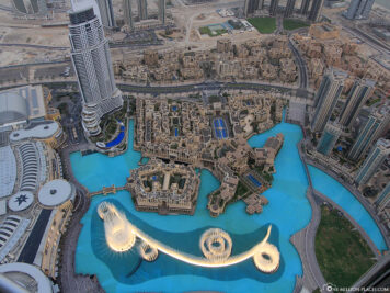 Der Dubai Fountain von At the Top